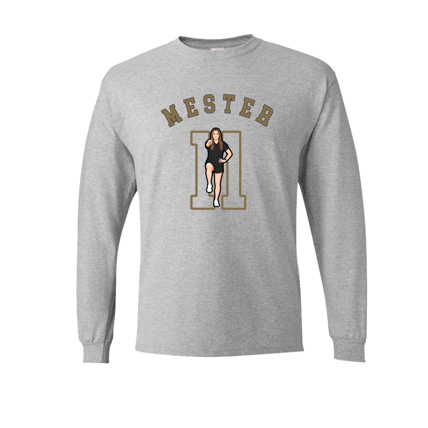 Long Sleeve Tee — Shirsey Arch in Grey