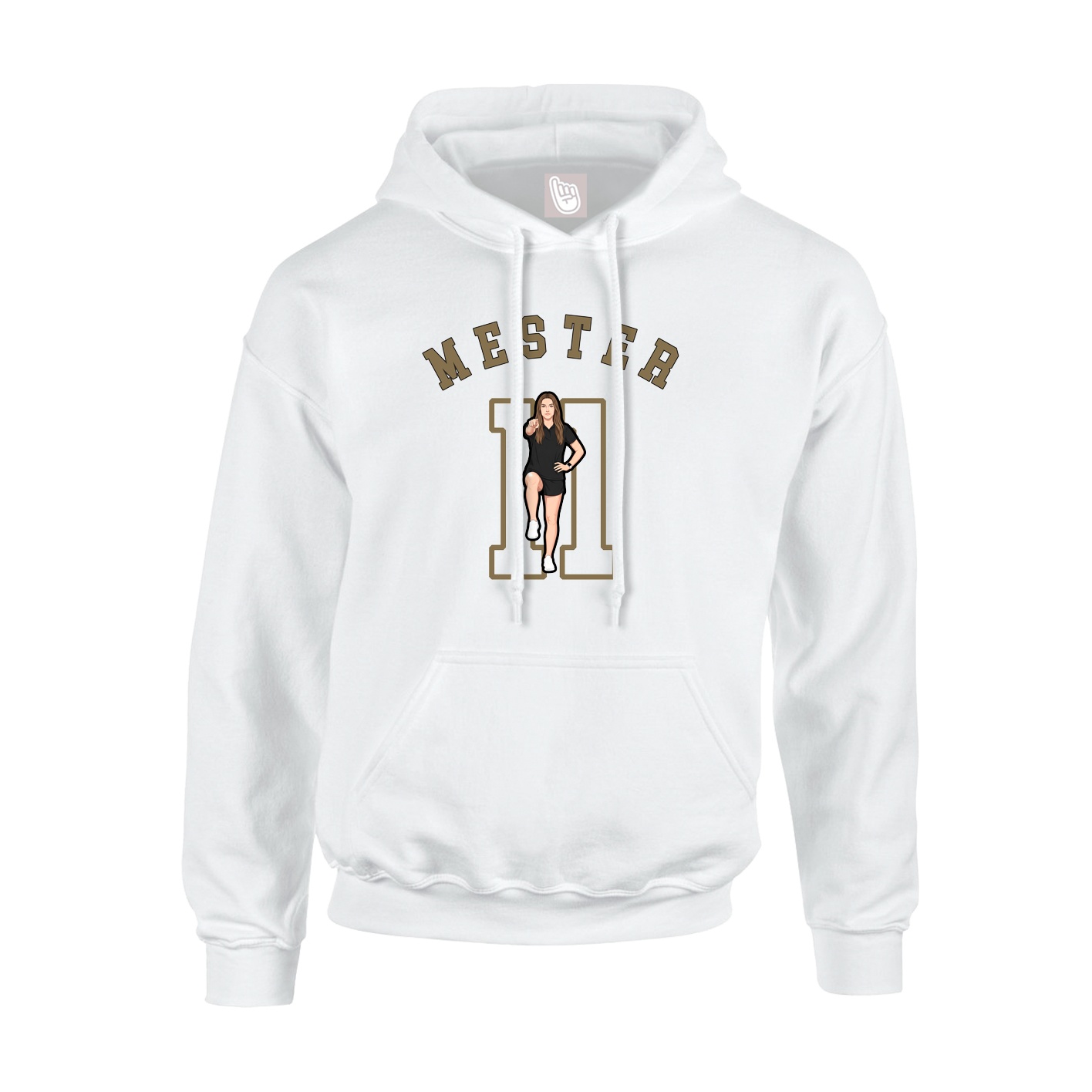 Youth Hoodie — Shirsey Arch in White
