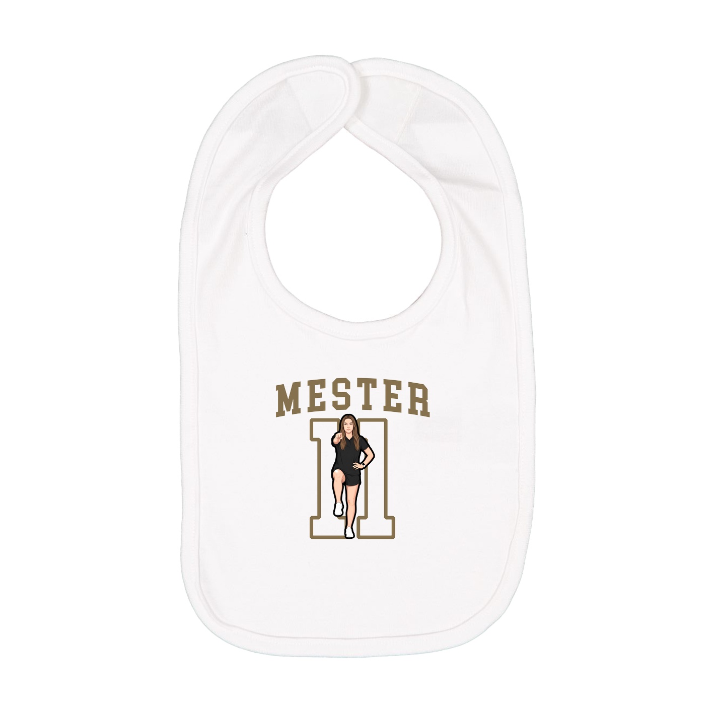 Infant Bib — Shirsey in White