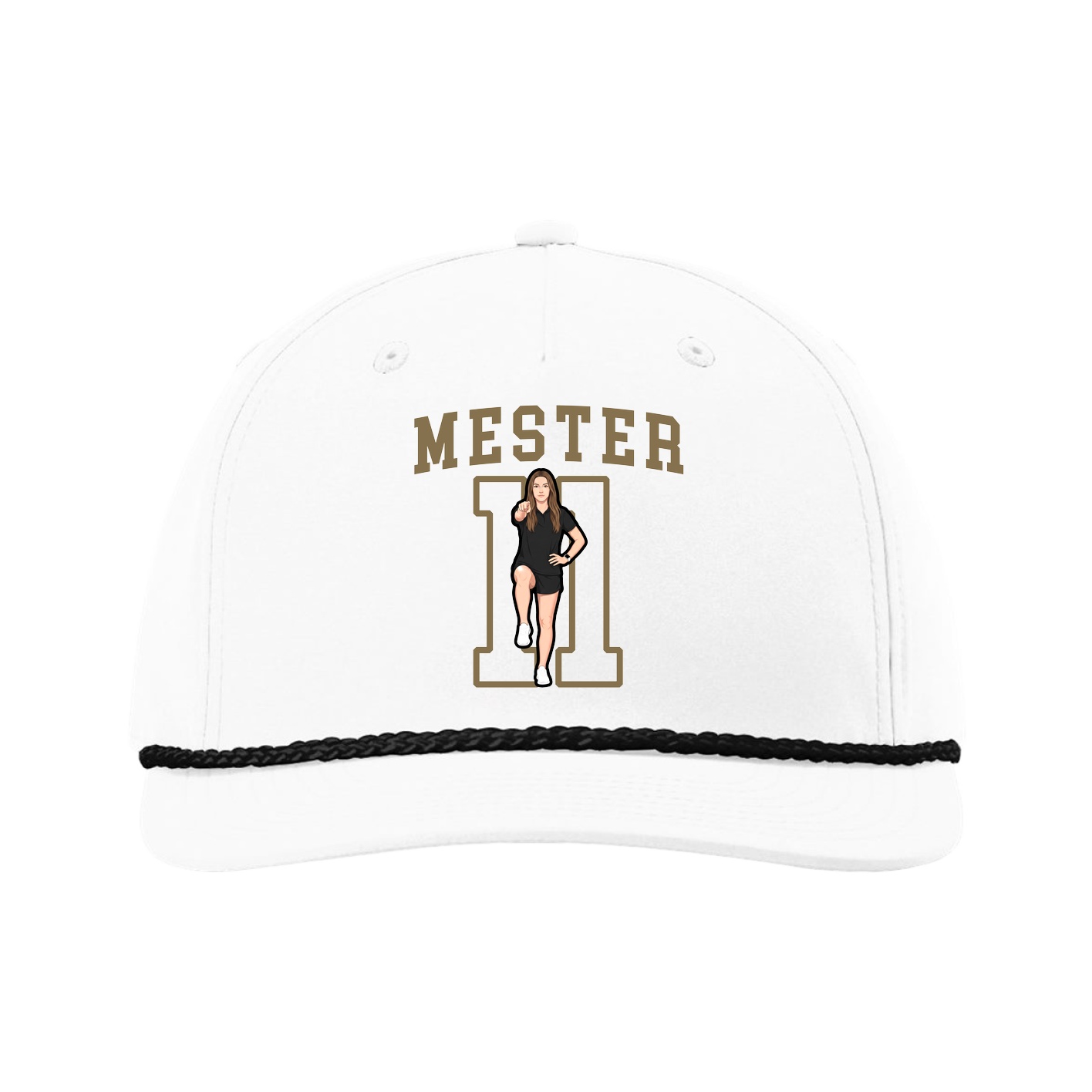 Five-Panel Classic Rope Cap — Shirsey in White
