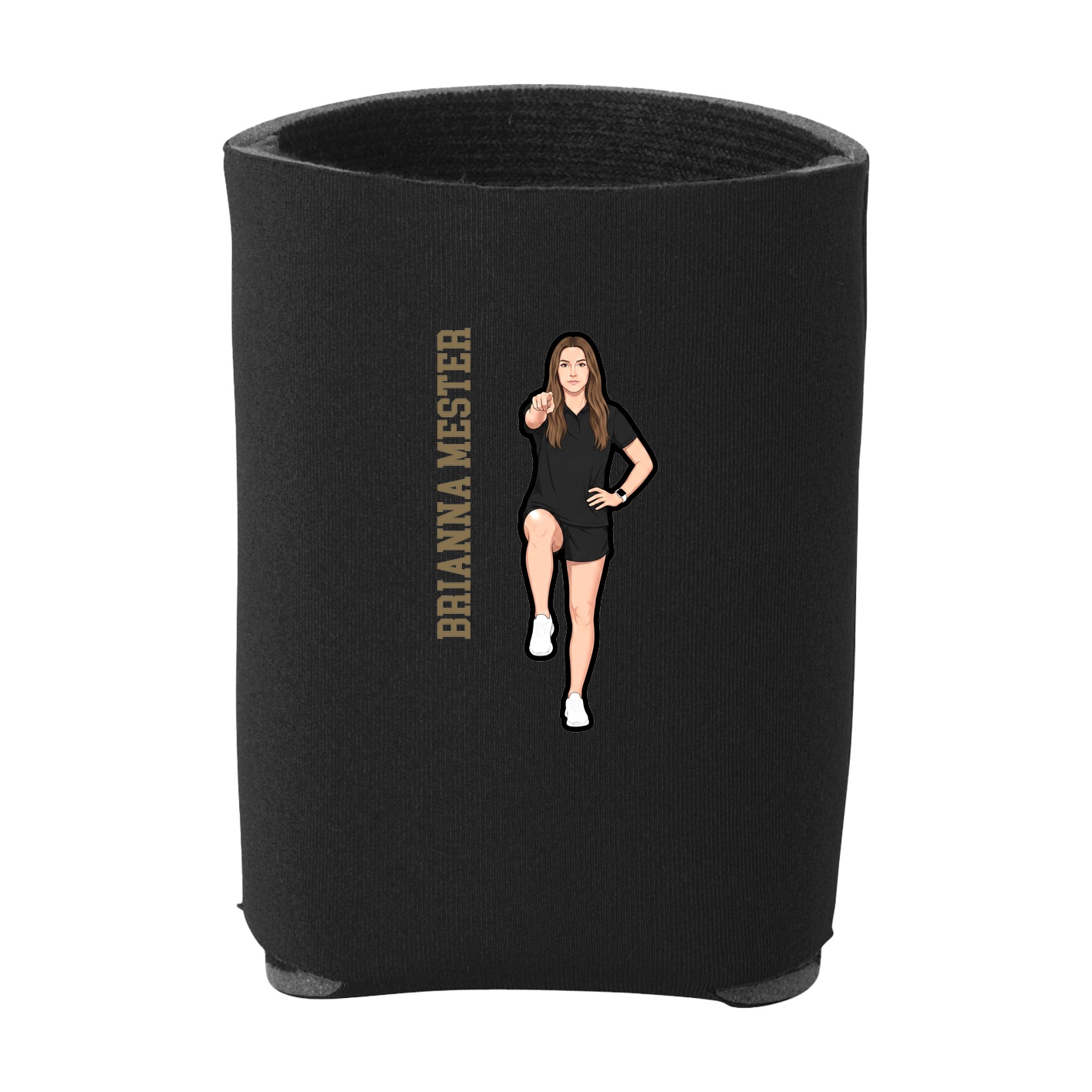 Can Holder — Name Vertical in Black