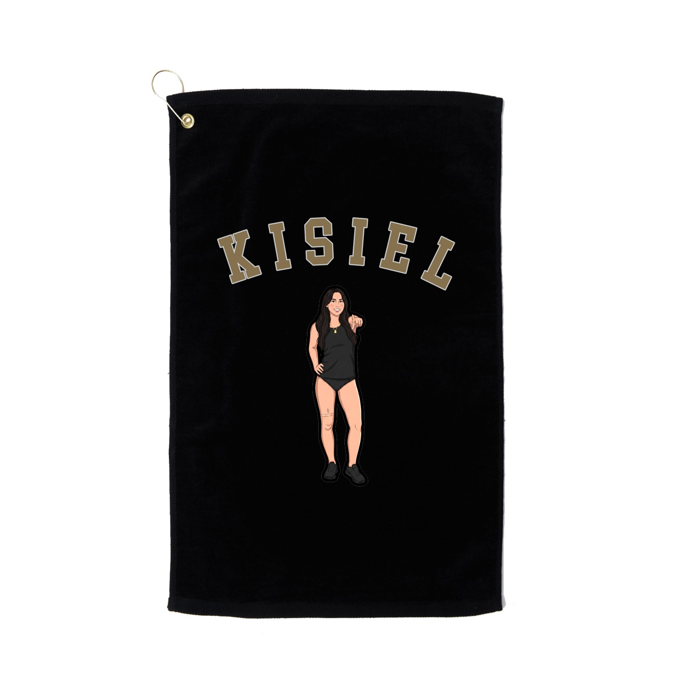 Golf Towel — Shirsey Arch in Black