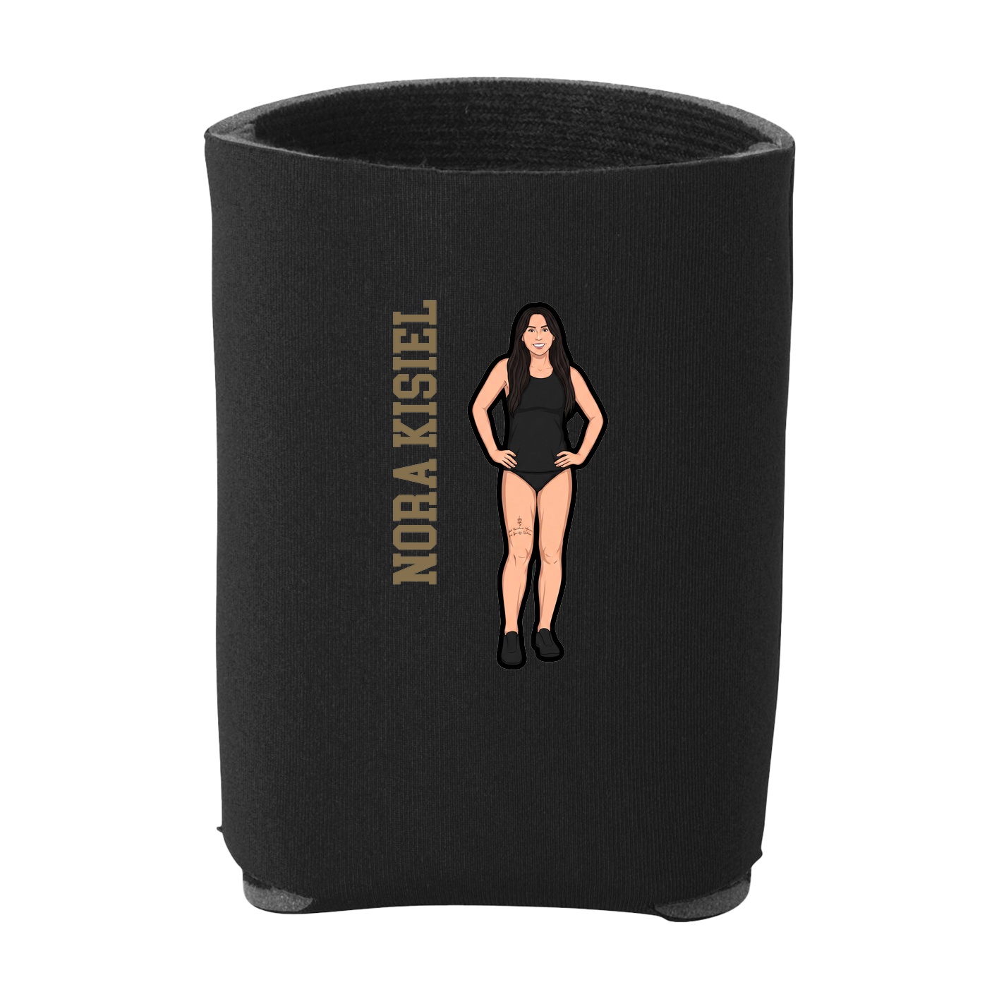 Can Holder — Name Vertical in Black