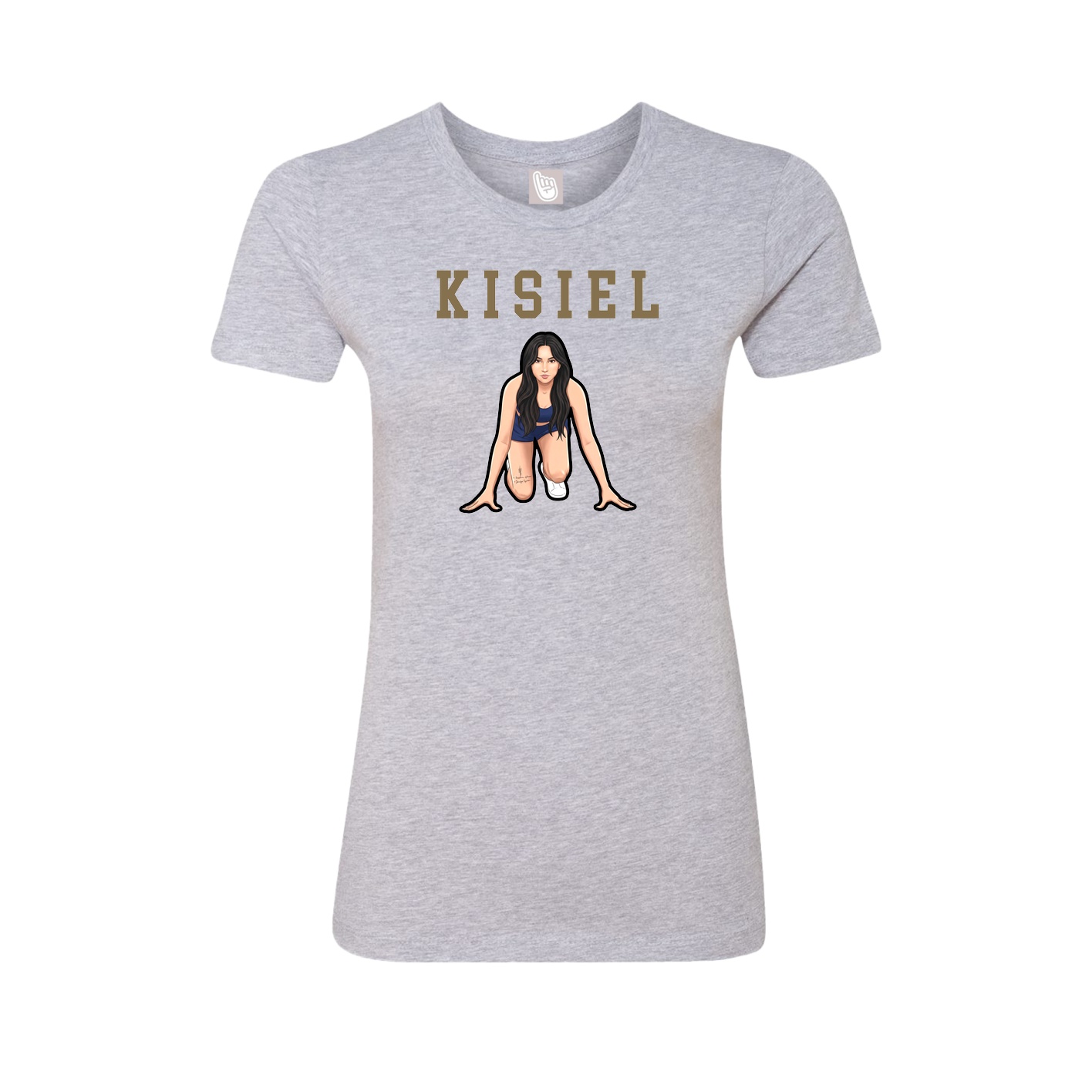 Fitted Women's Tee — Shirsey in Grey