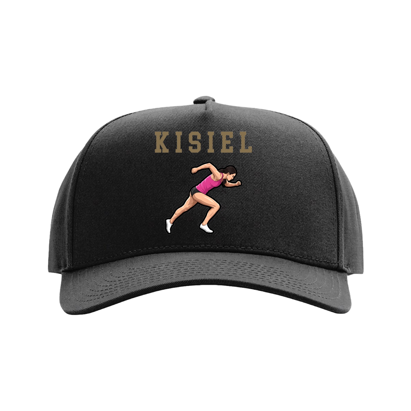 Full Fabric Five-Panel Champ Cap — Shirsey in Black