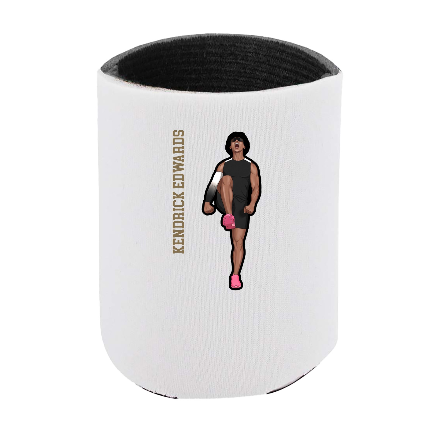 Can Holder — Name Vertical in White