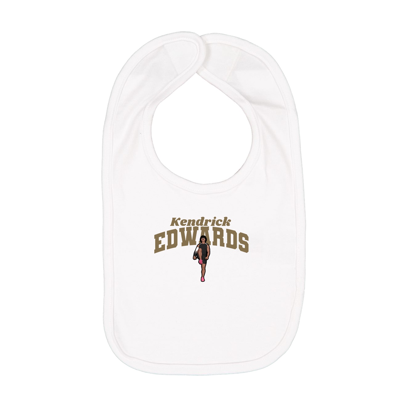 Infant Bib — Signature Arch in White