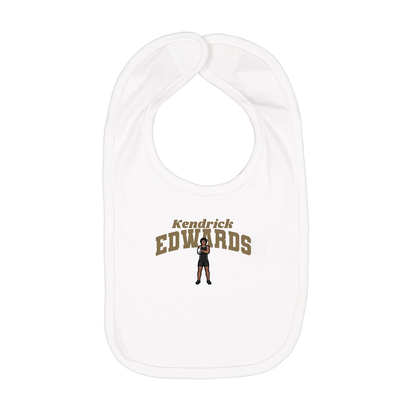Infant Bib — Signature Arch in White