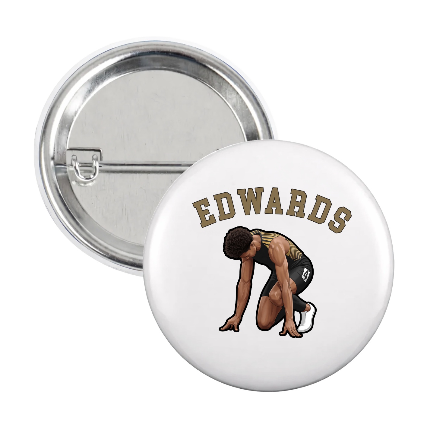 Game Day Button — Shirsey Arch in White