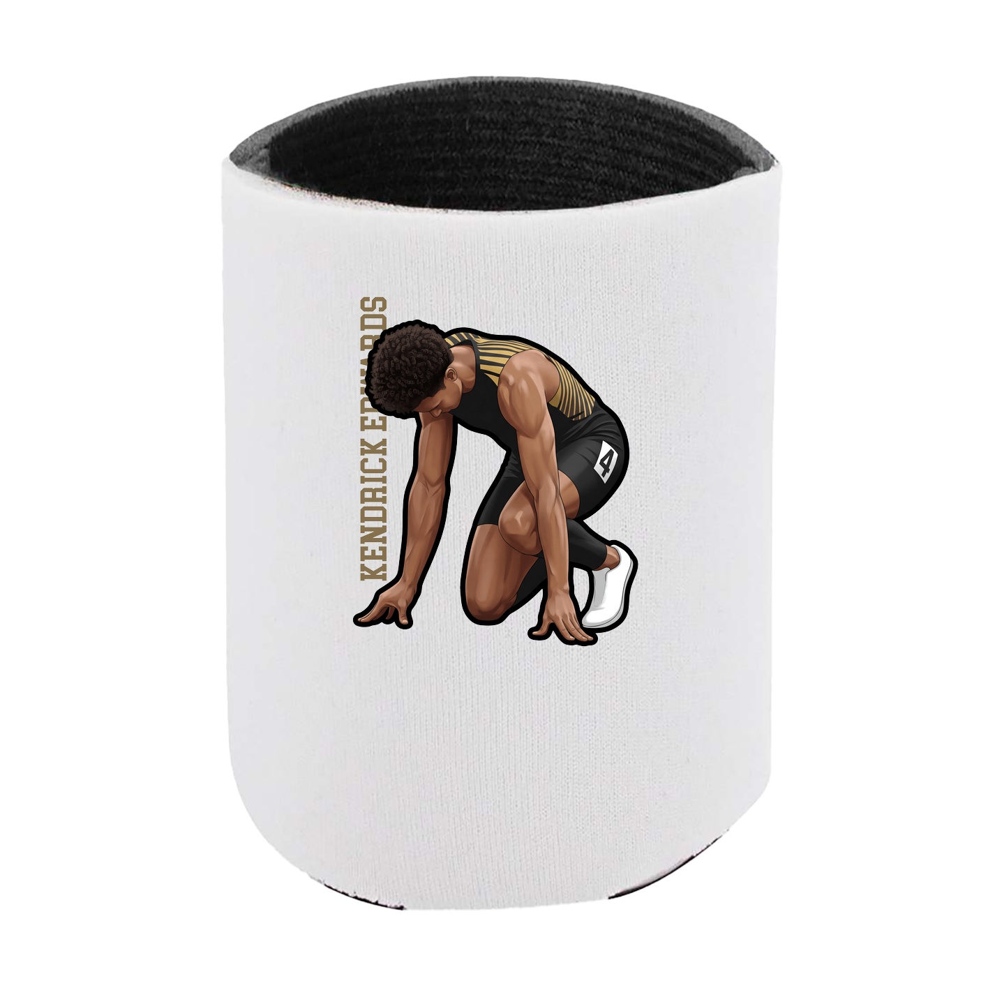 Can Holder — Name Vertical in White