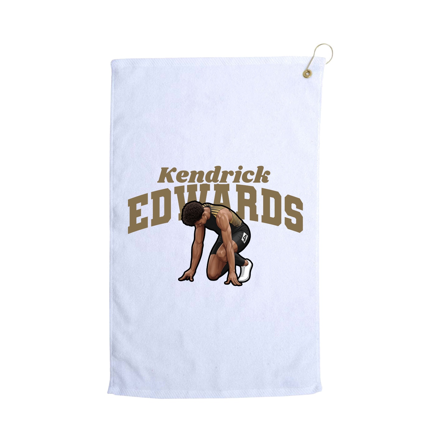 Golf Towel — Signature Arch in White