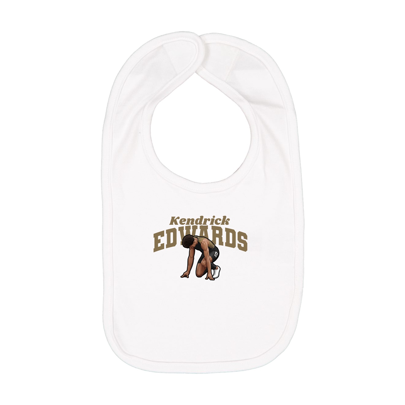 Infant Bib — Signature Arch in White