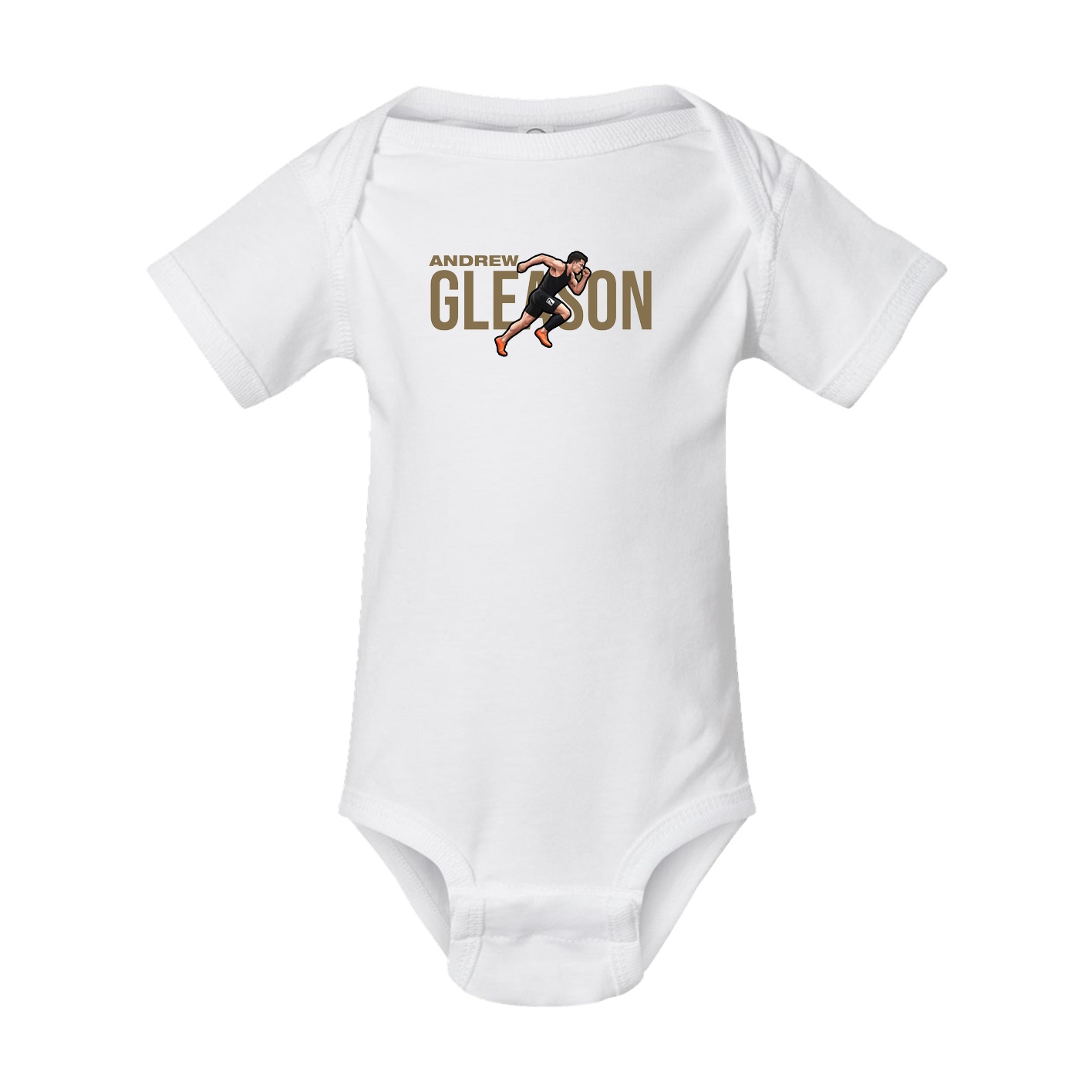 Baby Onesie — Player Name in White
