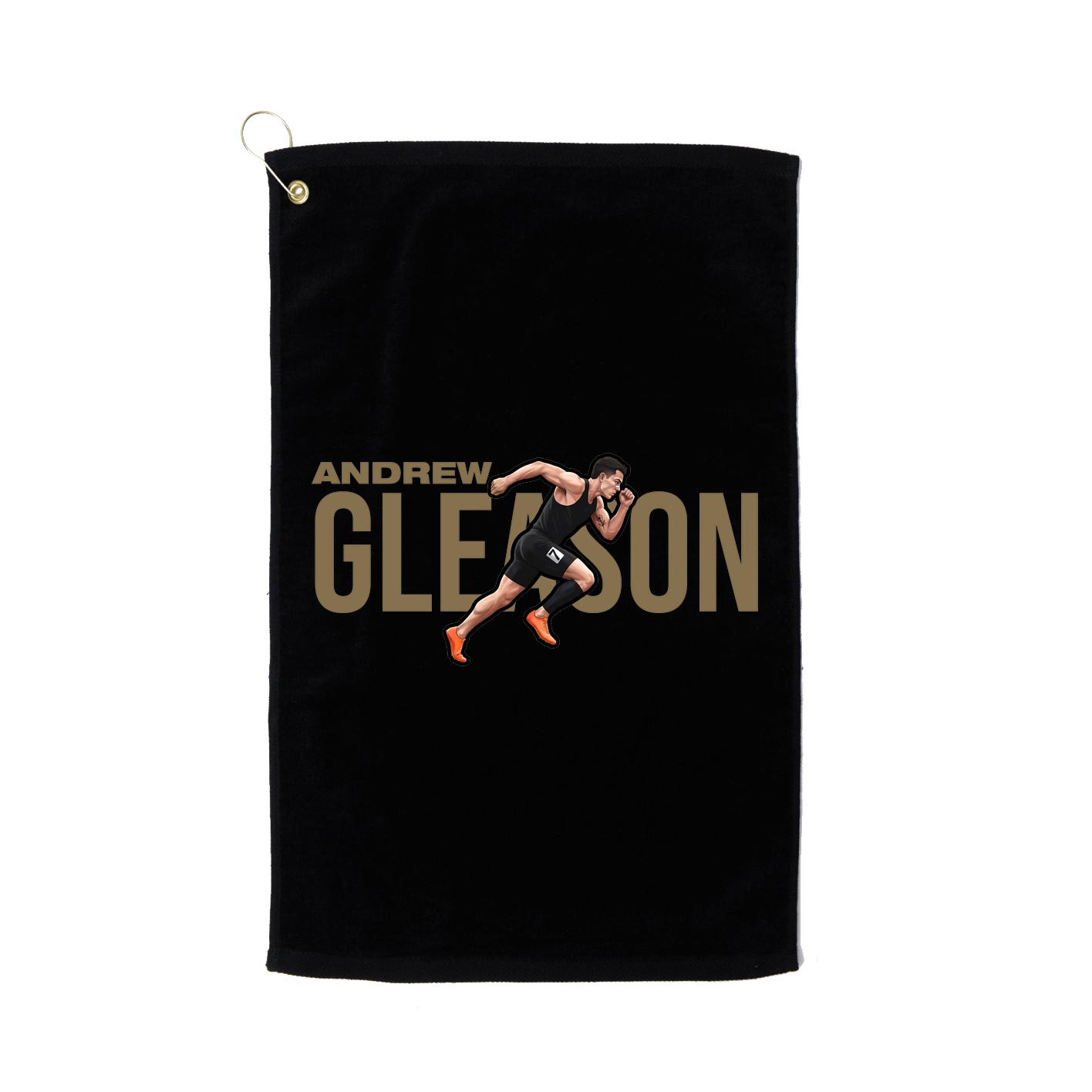 Golf Towel — Player Name in Black