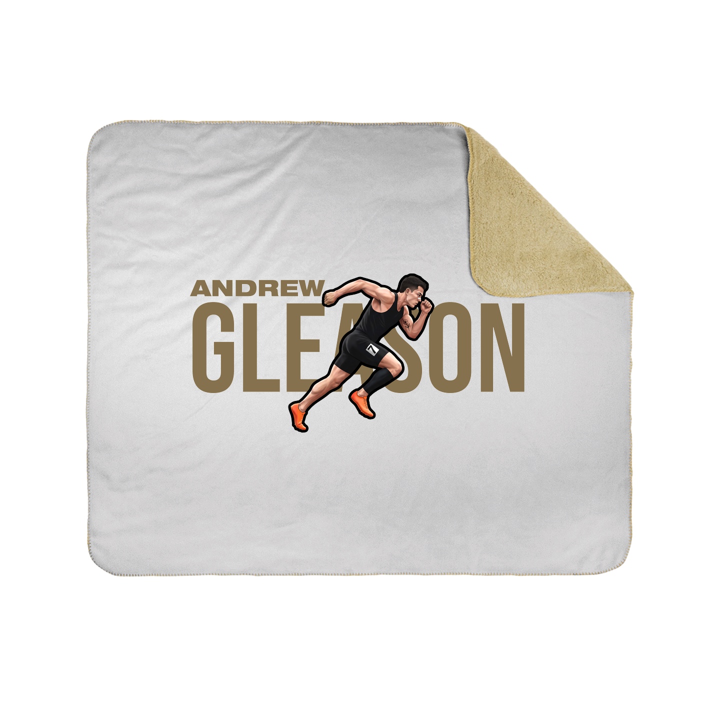 Throw Blanket — Player Name in White