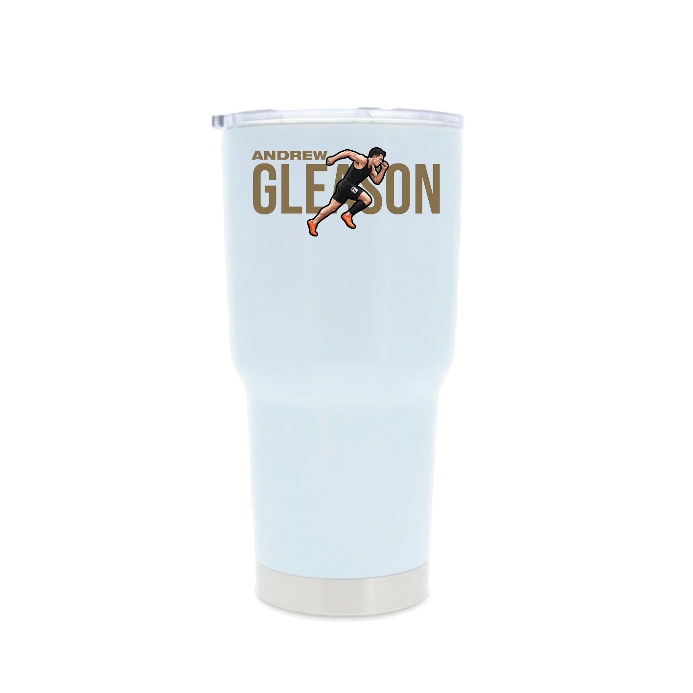 30oz Stainless Steel Tumbler — Player Name in White