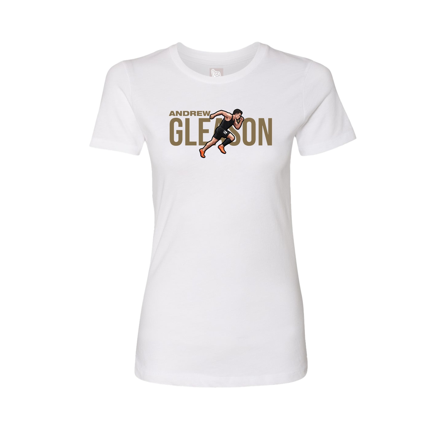 Fitted Women's Tee — Player Name in White
