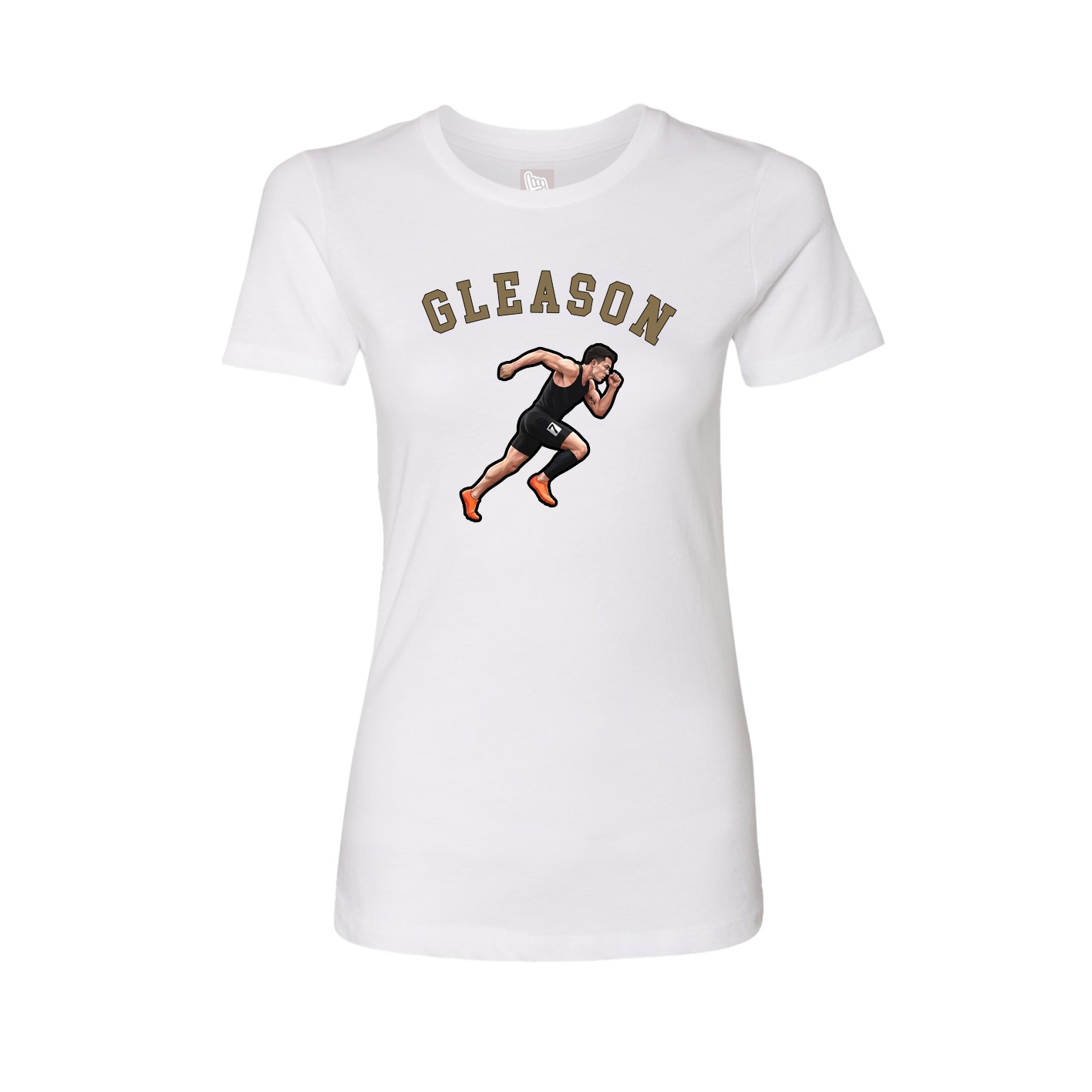 Fitted Women's Tee — Shirsey Arch in White