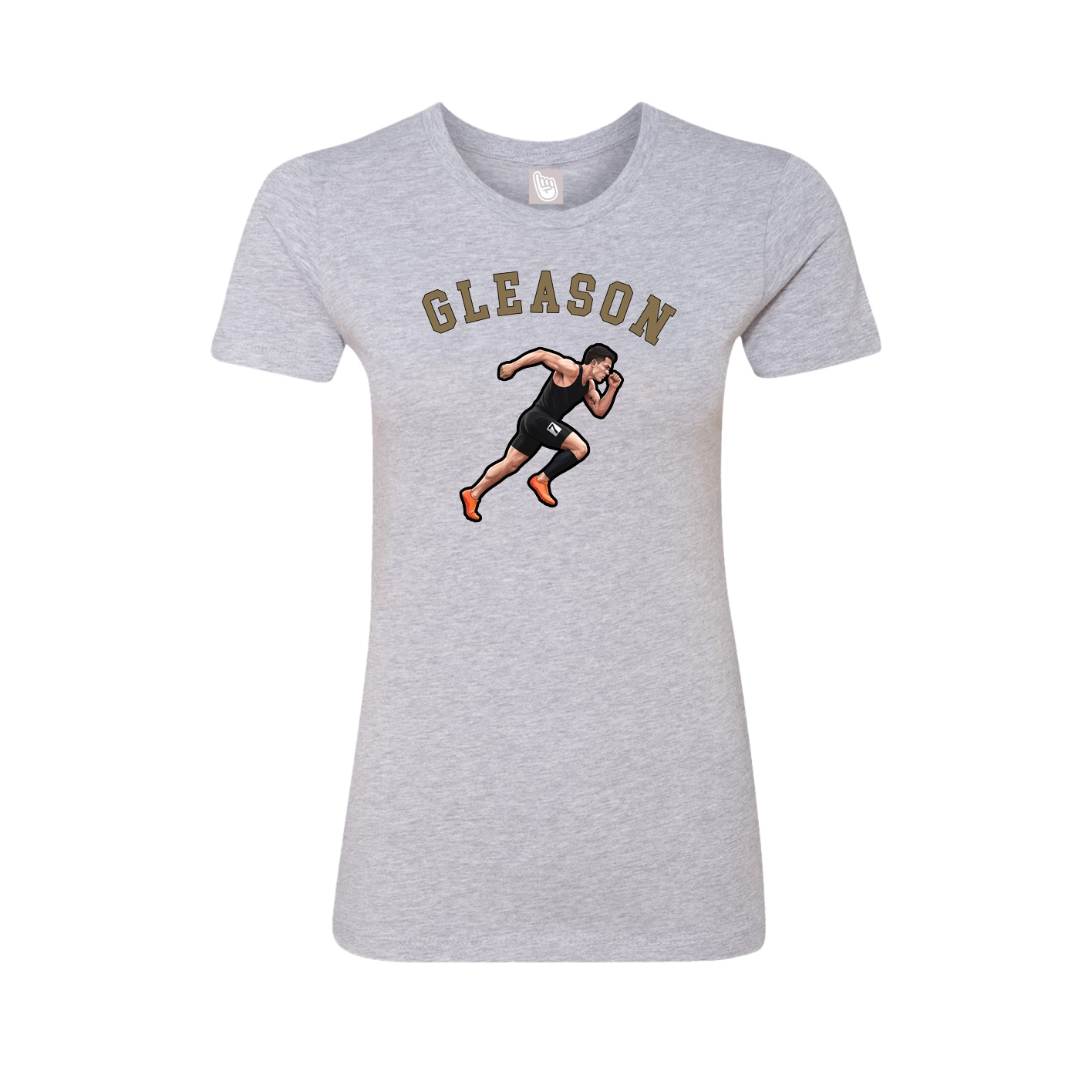 Fitted Women's Tee — Shirsey Arch in Grey