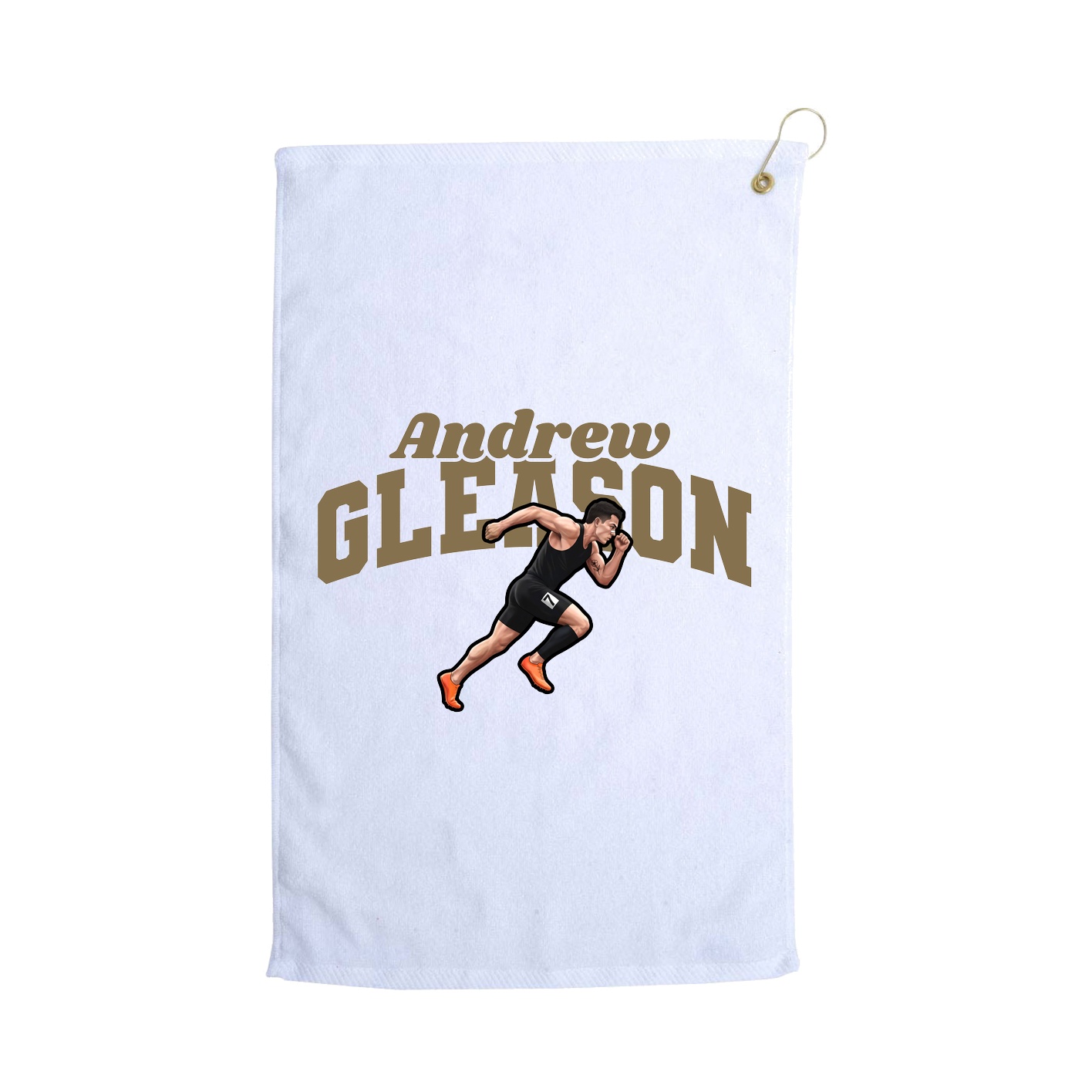 Golf Towel — Signature Arch in White