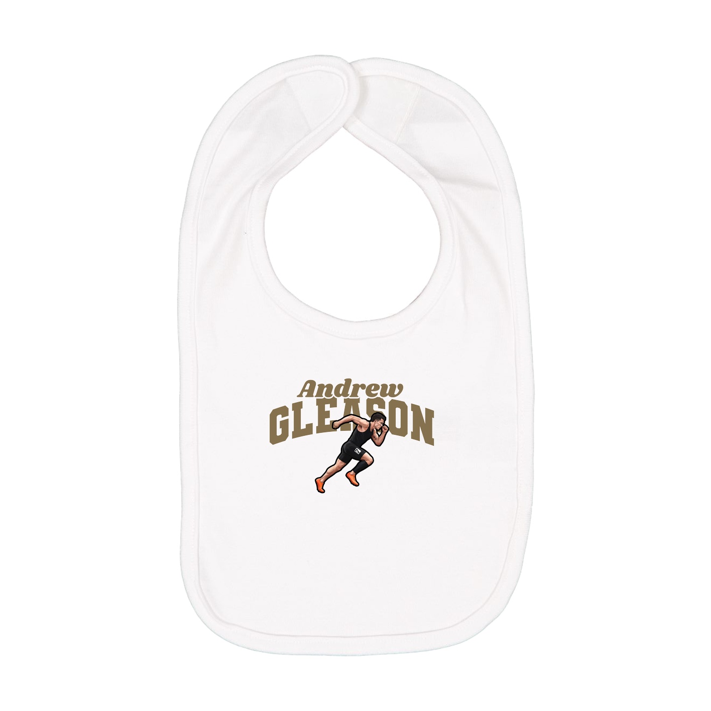 Infant Bib — Signature Arch in White