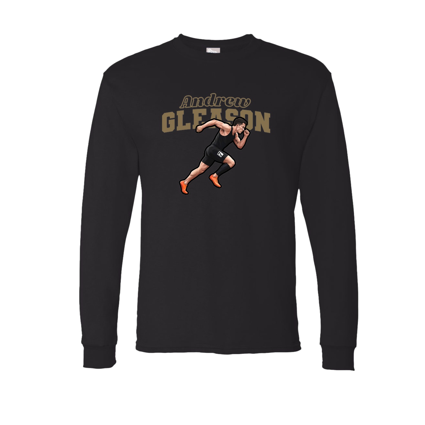 Long Sleeve Tee — Name Arch in Black