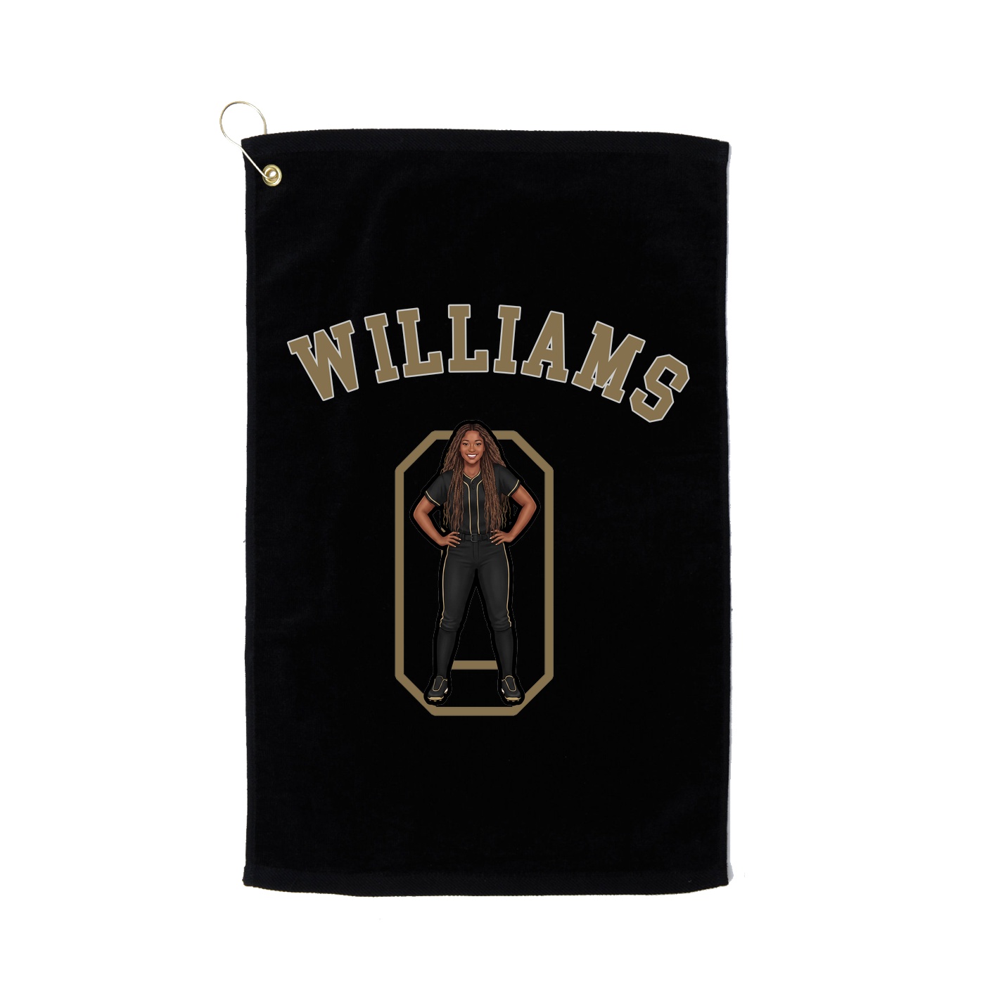 Golf Towel — Shirsey Arch in Black