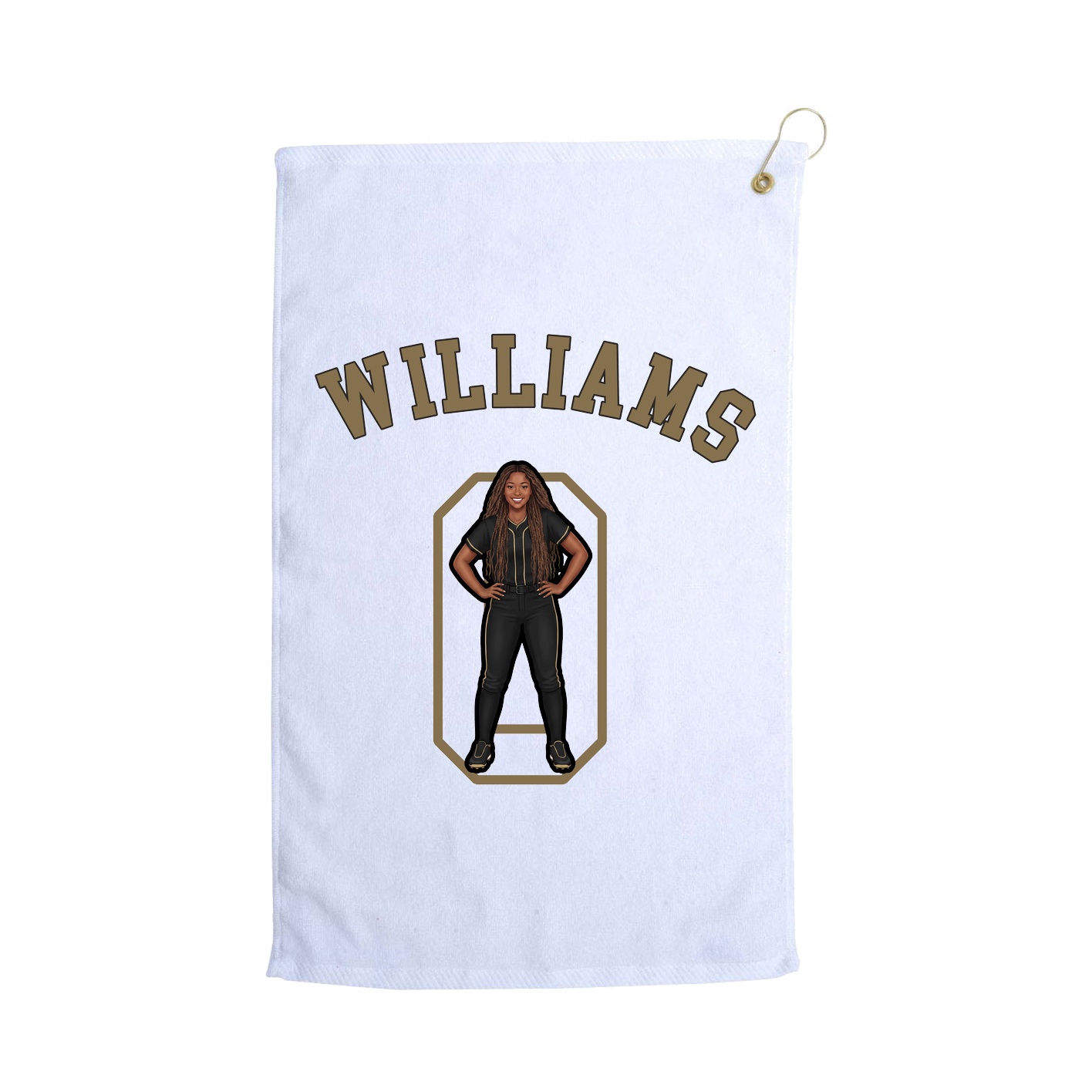 Golf Towel — Shirsey Arch in White
