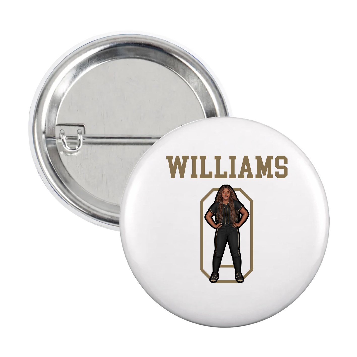 Game Day Button — Shirsey in White