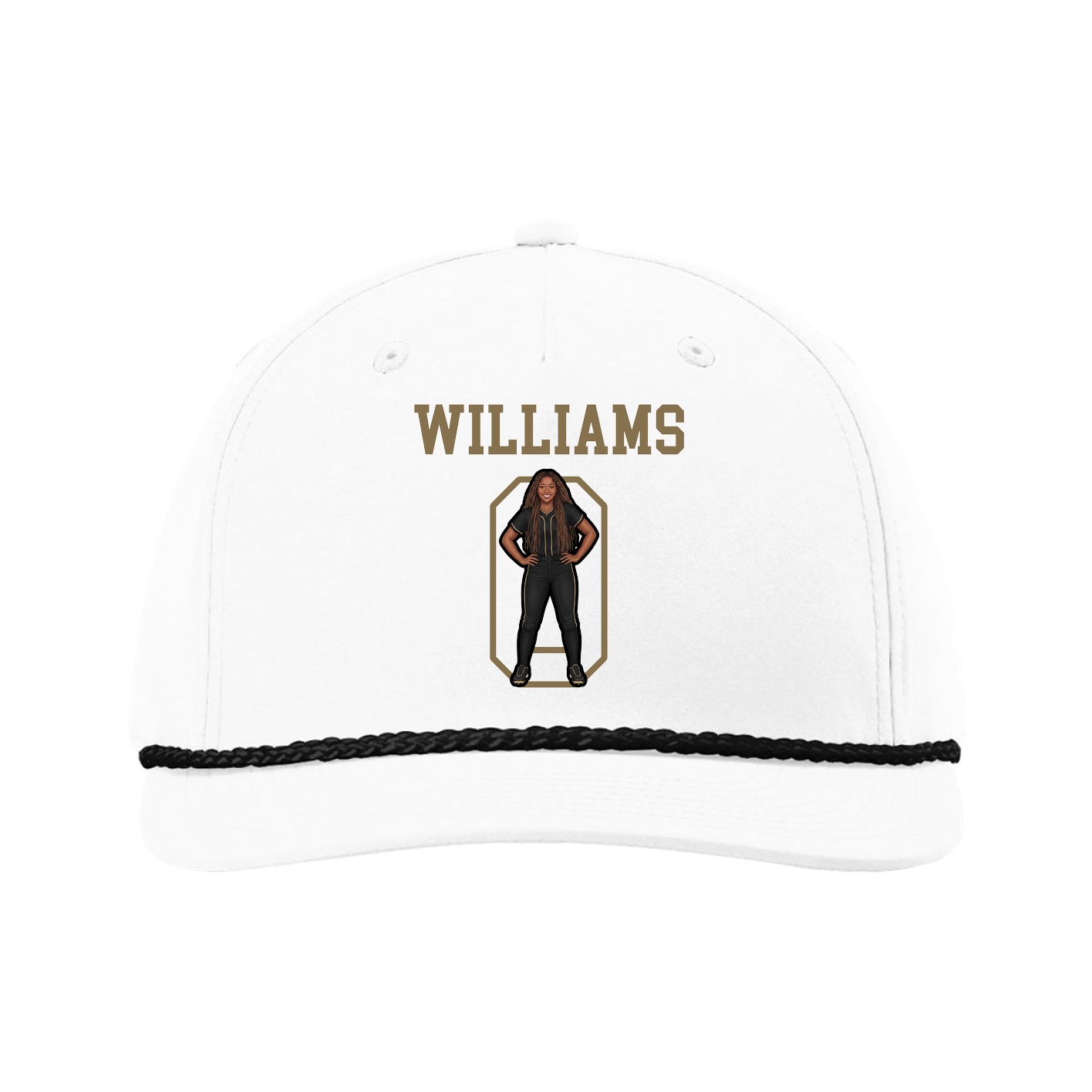 Five-Panel Classic Rope Cap — Shirsey in White