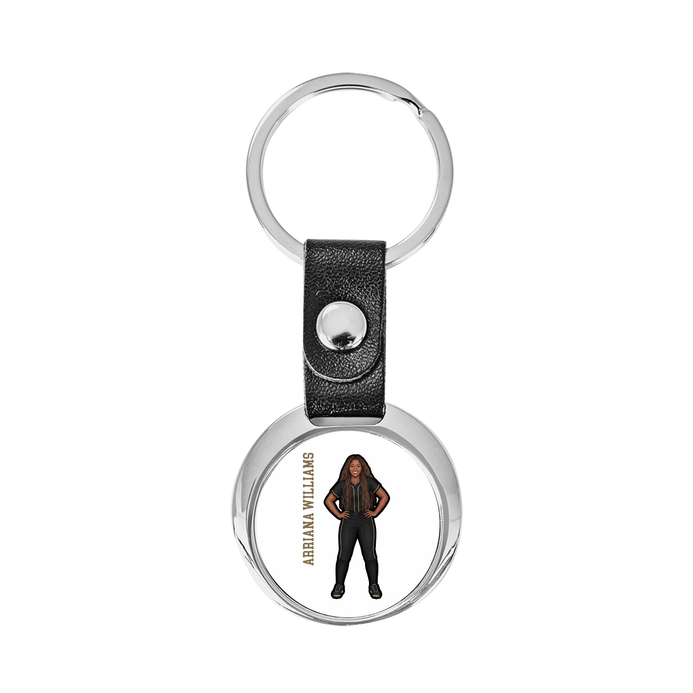 Key Chain — Name Vertical in Classic