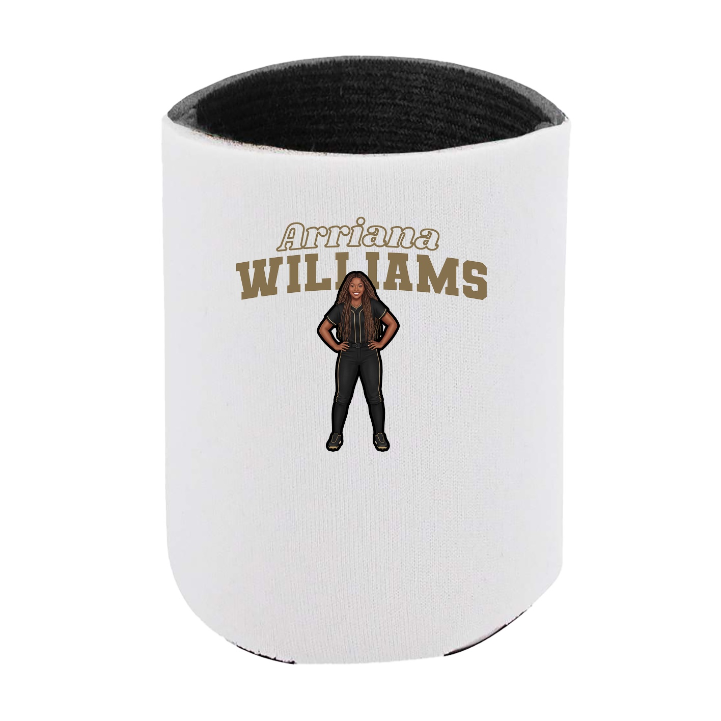 Can Holder — Name Arch in White