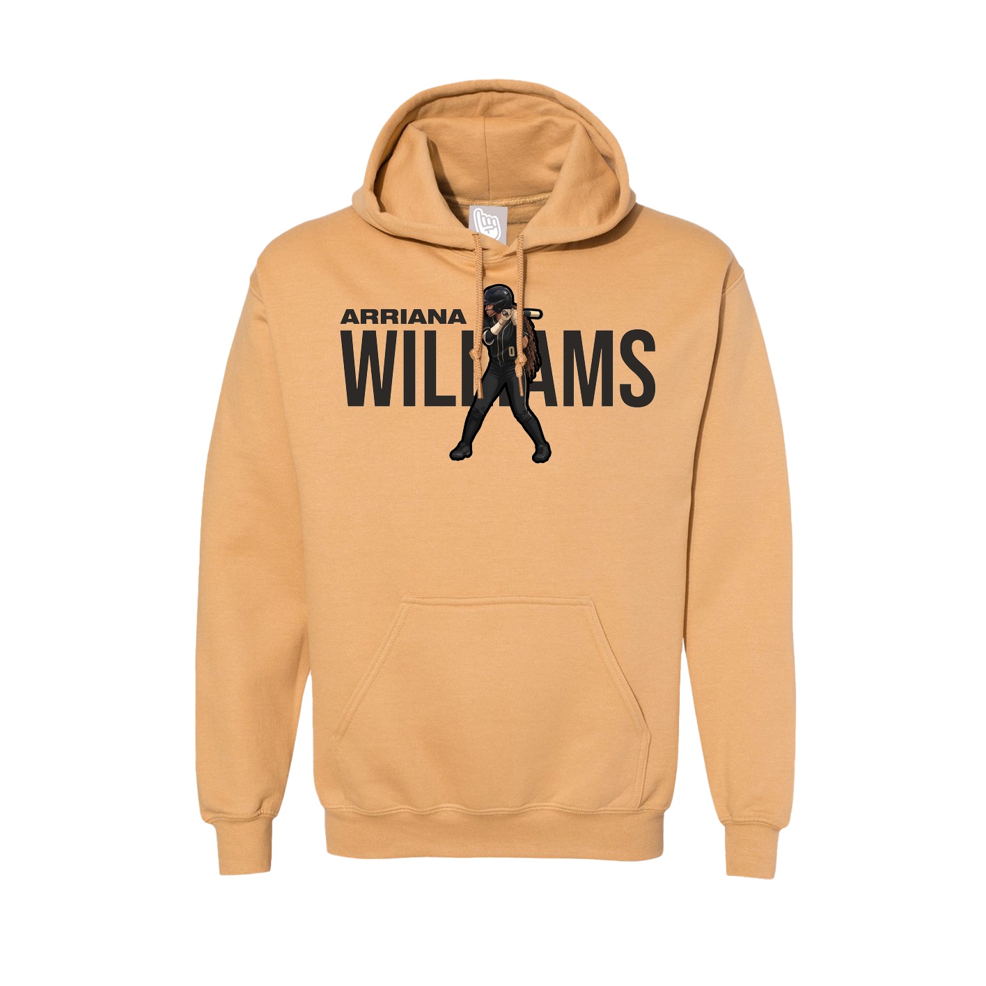 Hoodie — Player Name in Vegas Gold