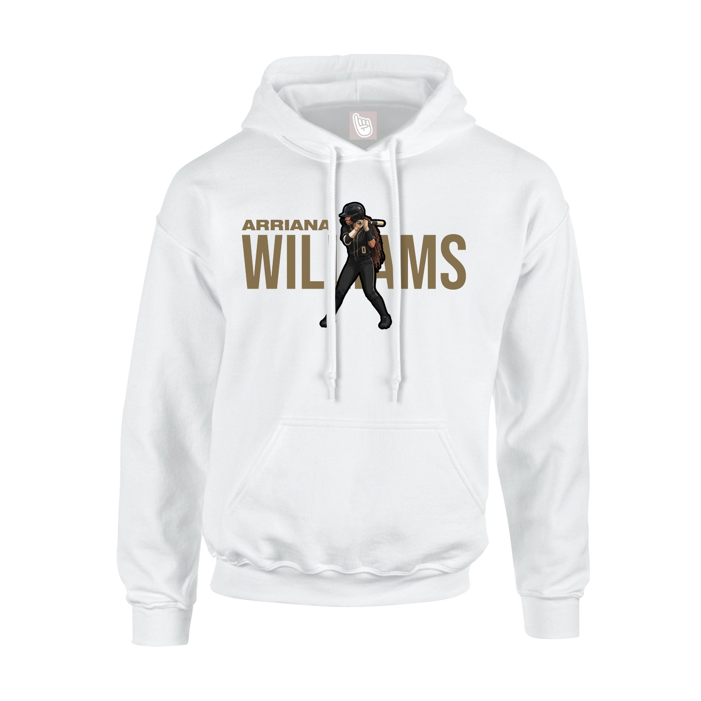 Hoodie — Player Name in White