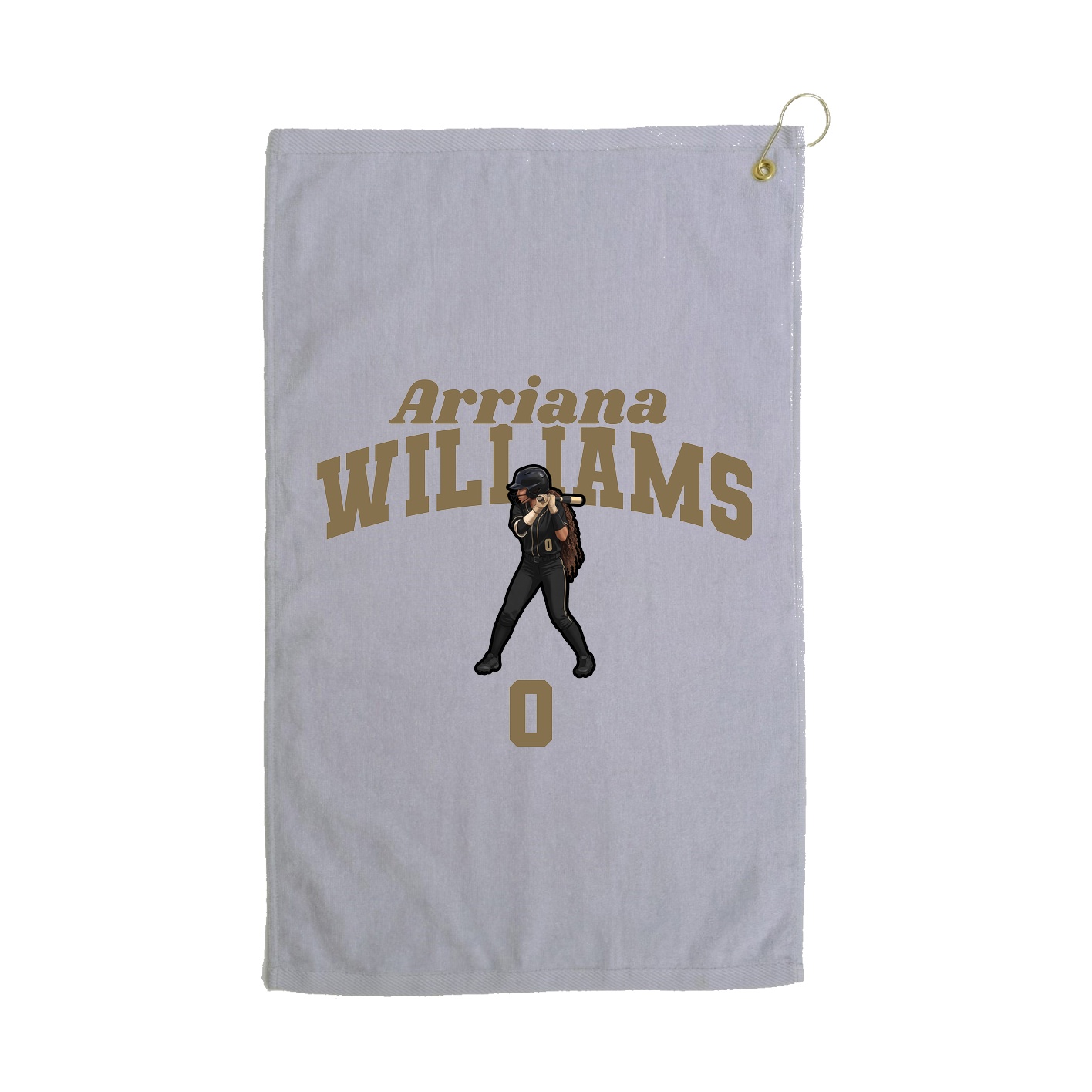 Golf Towel — Signature Arch in Grey