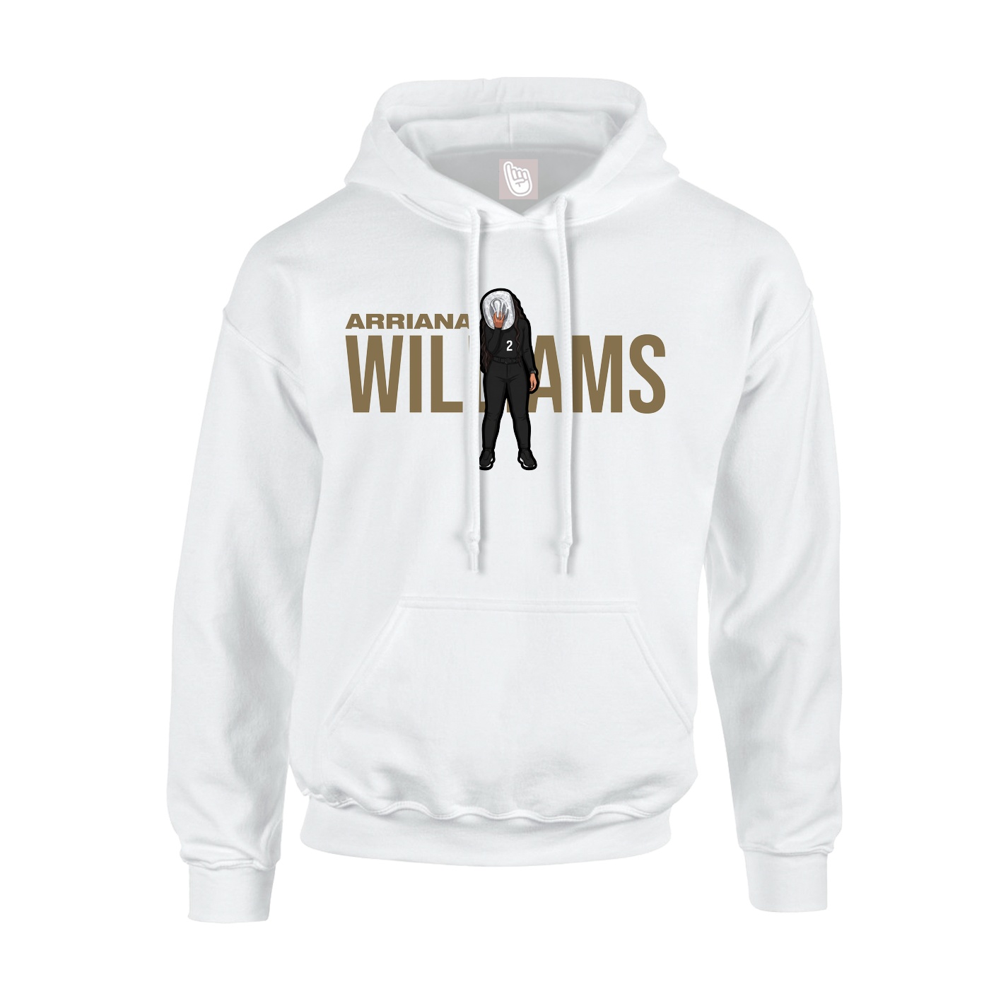 Hoodie — Player Name in White