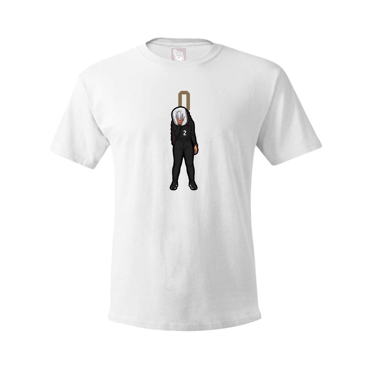 Tee — Number Top in White