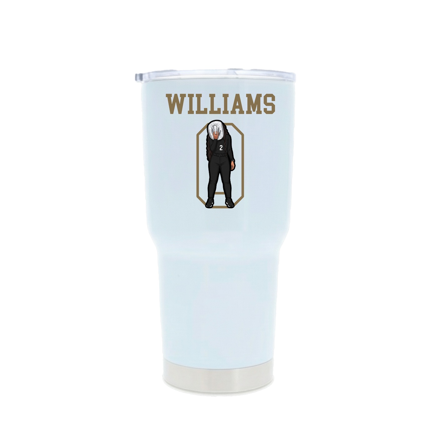 30oz Stainless Steel Tumbler — Shirsey in White