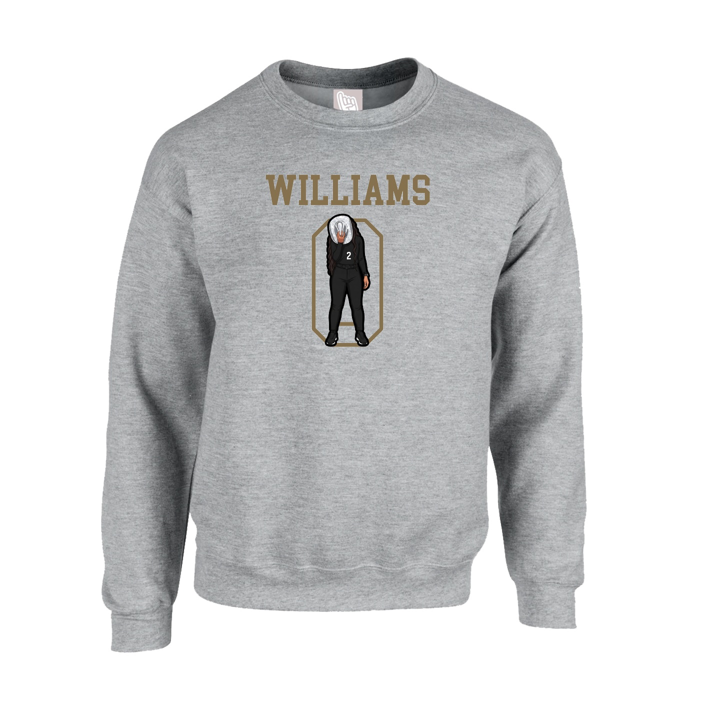 Fleece Crew — Shirsey in Grey