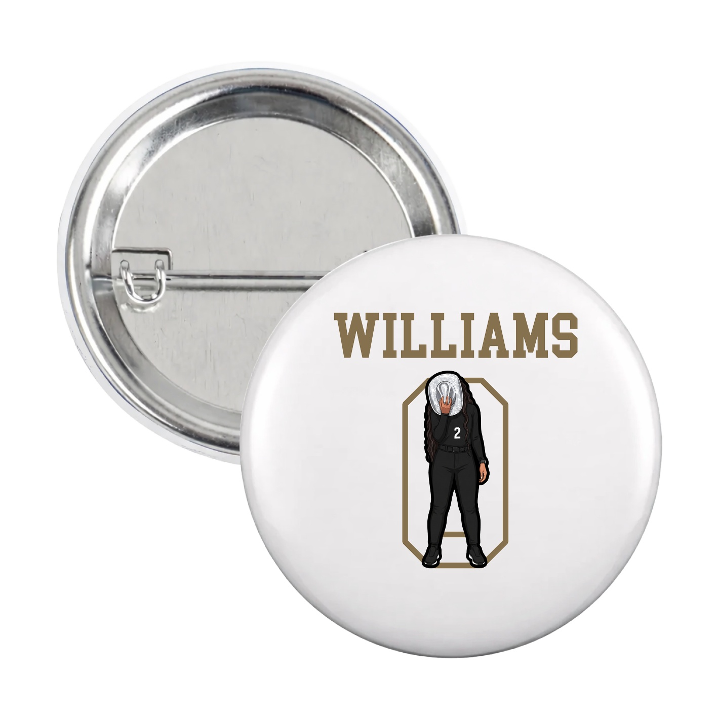 Game Day Button — Shirsey in White