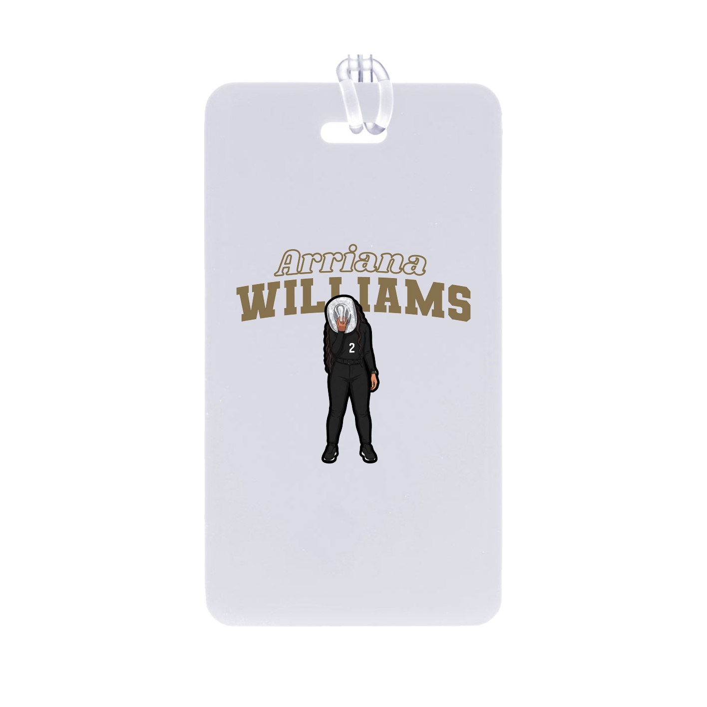 Bag Tag — Name Arch in Classic