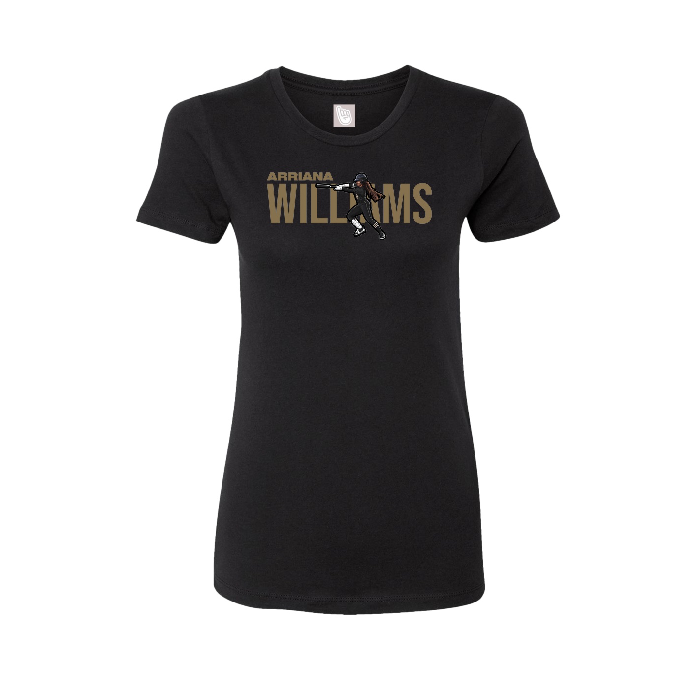Womens Tee — Player Name in Black