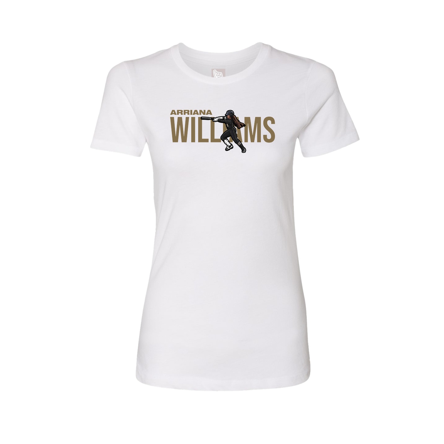 Womens Tee — Player Name in White