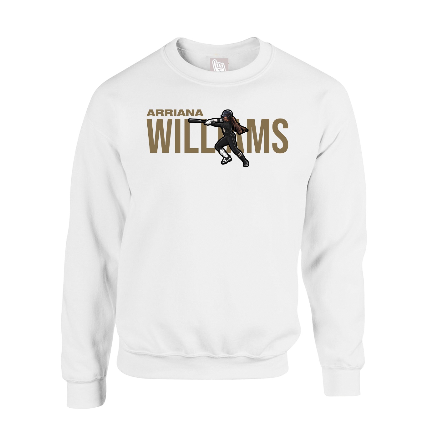 Fleece Crew — Player Name in White