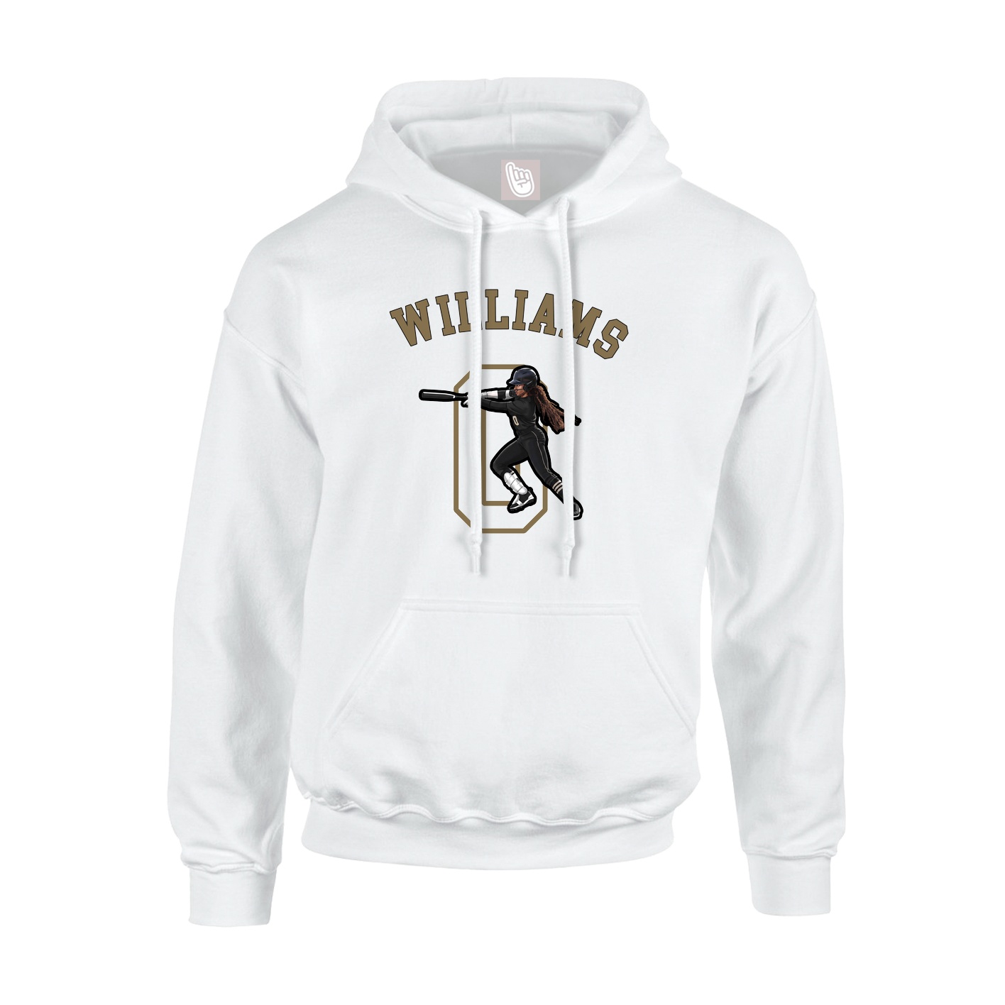Youth Hoodie — Shirsey Arch in White