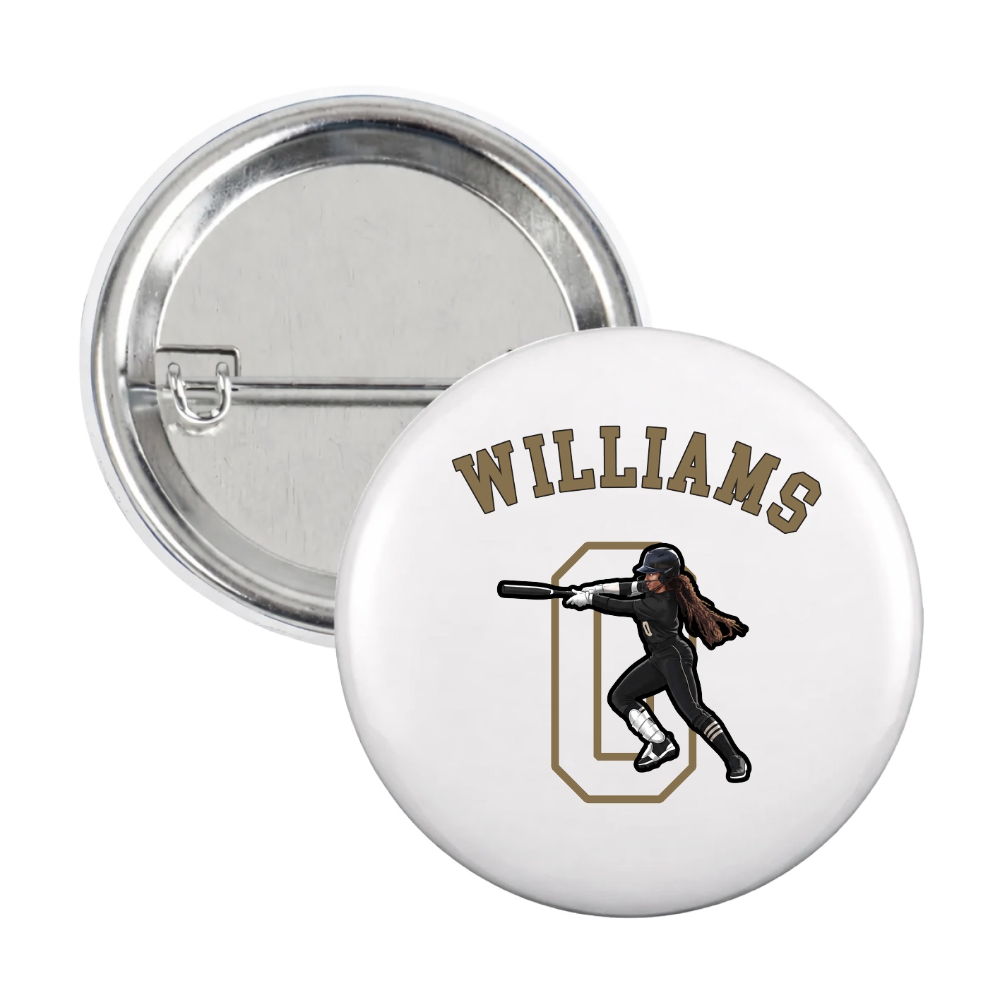 Game Day Button — Shirsey Arch in White