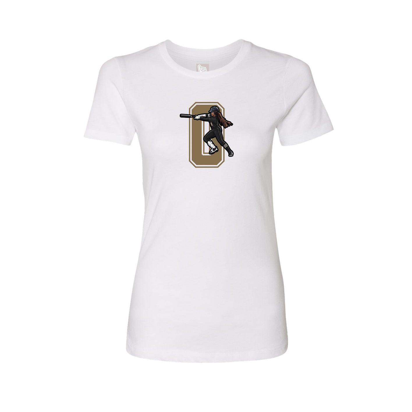 Womens Tee — Number in White