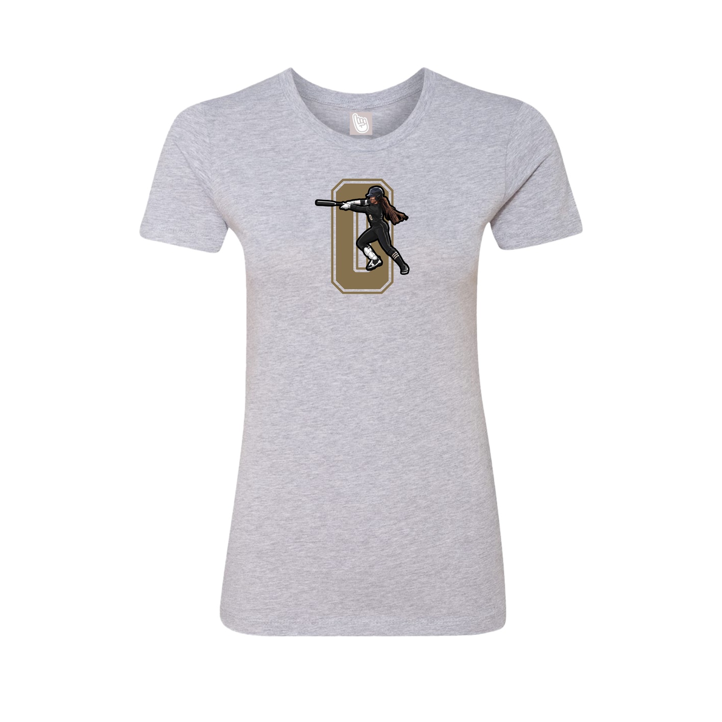 Womens Tee — Number in Grey