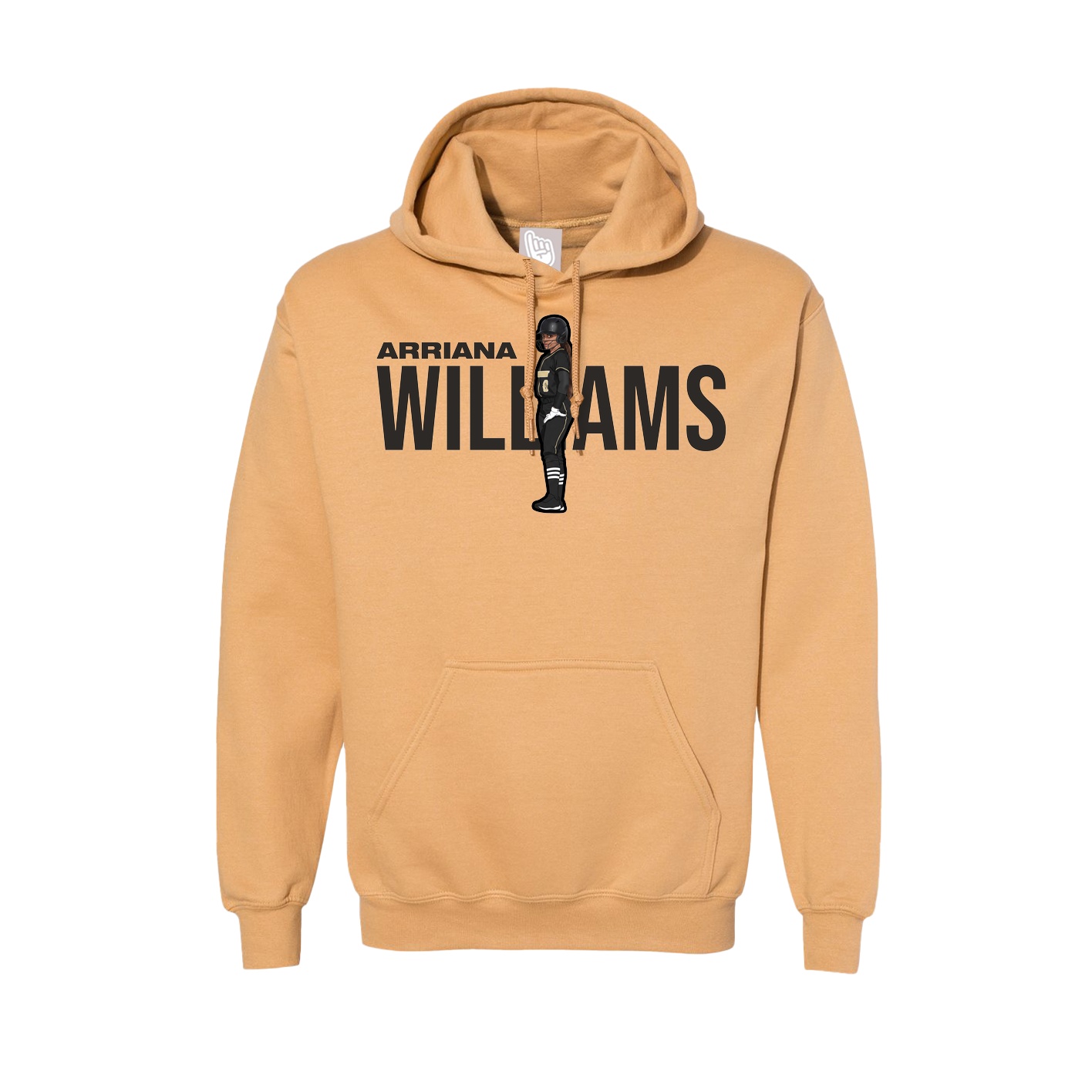 Hoodie — Player Name in Vegas Gold