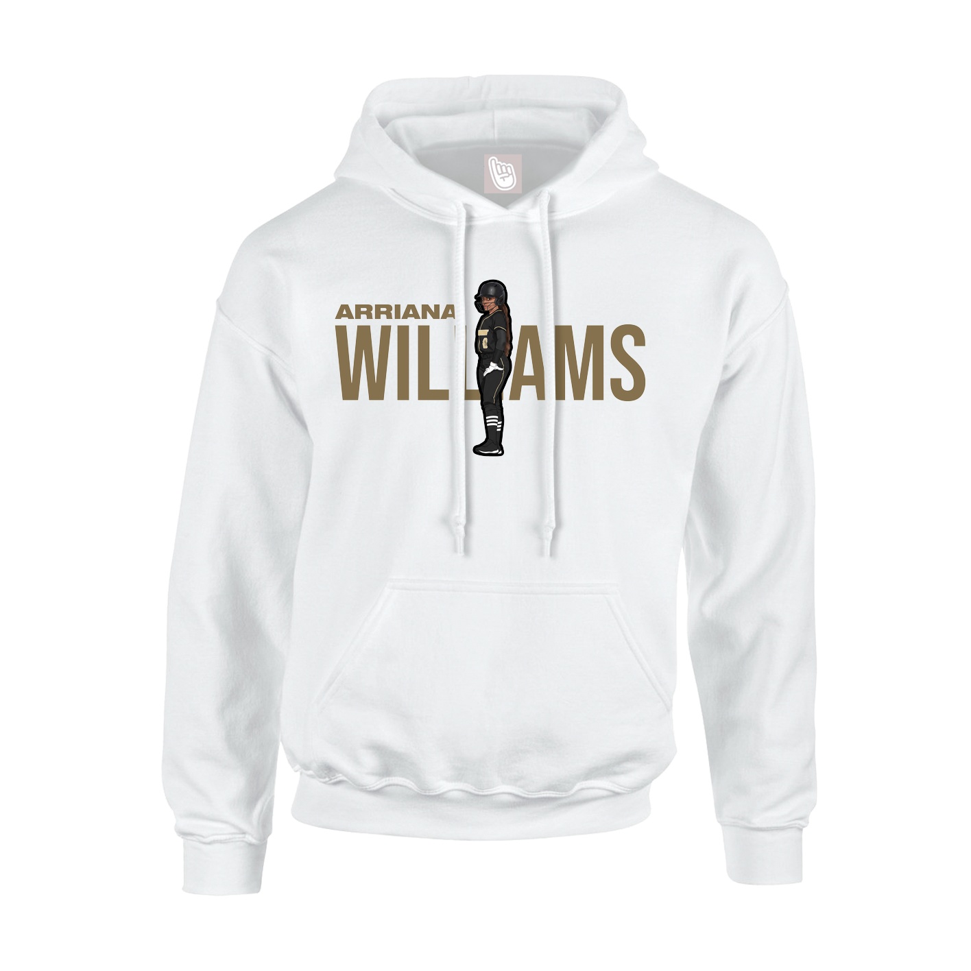 Hoodie — Player Name in White